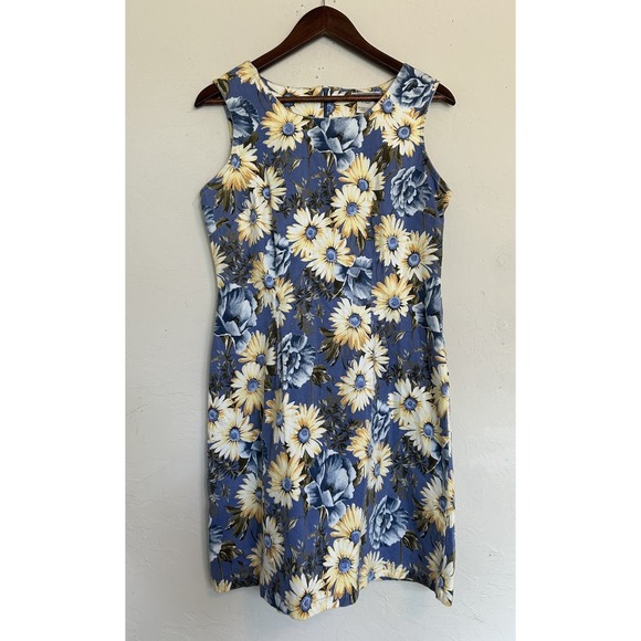 Faded Glory Dresses & Skirts - Vintage Y2K 90s Faded Glory Floral Mini Dress 12 Sunflower Pinafore Overall